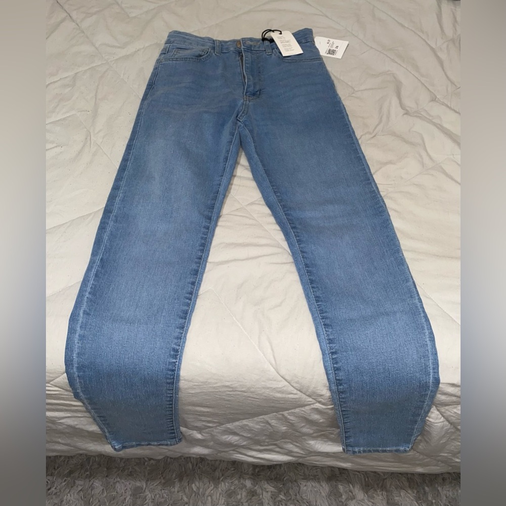 High rise skinny jeans
